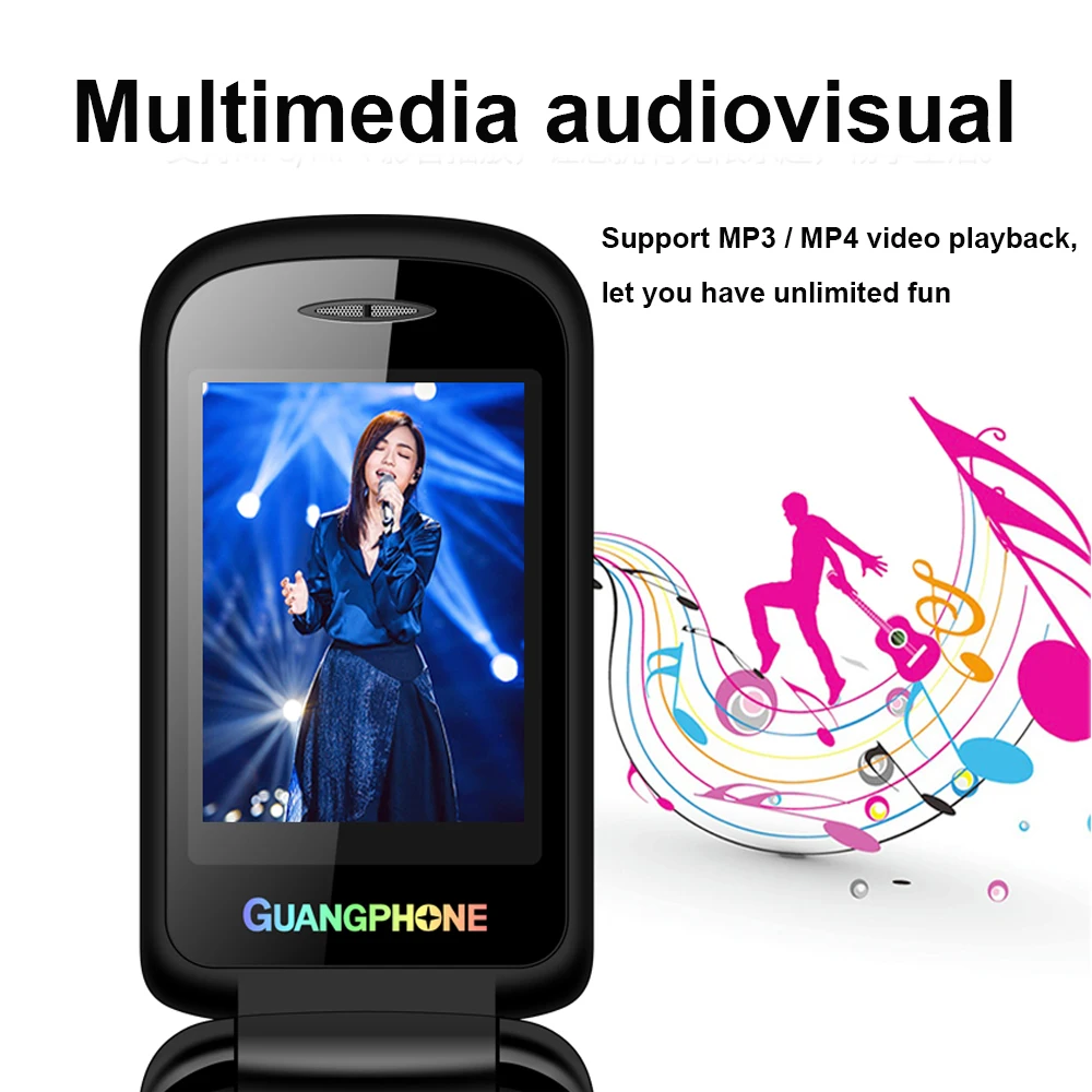 Оригинальный телефон L136 Сенсорный циферблат SOS Magic Voice Bluetooth фонарик Док станция