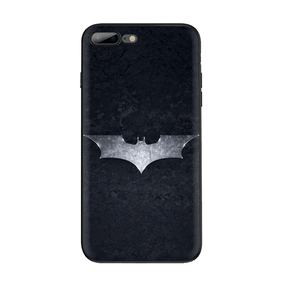 Чехол для мобильного телефона из ТПУ для iPhone 5 5S 6 6s 7 8 Plus X XR XS Max Shell с логотипом Marvel Бэтмен - Цвет: B12