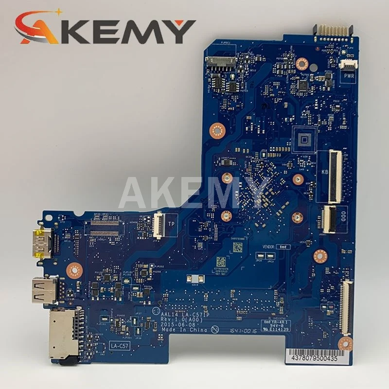 Laptop Motherboard para Dell Inspiron 5452 5552 Pentium N3700 N3710 Mainboard Cn0f77j1 0f77j1 La-c571p Sr29e Placa-mãe para notebook - Imagem 3