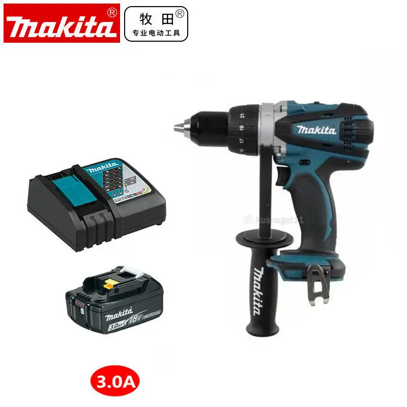 Makita DDF458 DDF458Z DDF458RME LXT 18 В литий-ионная аккумуляторная Мобильная сверхмощная дрель-шуруповерт 220~ 240 В - Цвет: DDF458 D