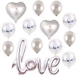 1 комплект большой фольги воздушный шар соединенный признание в любви воздушные шары набор на День святого Валентина DC112