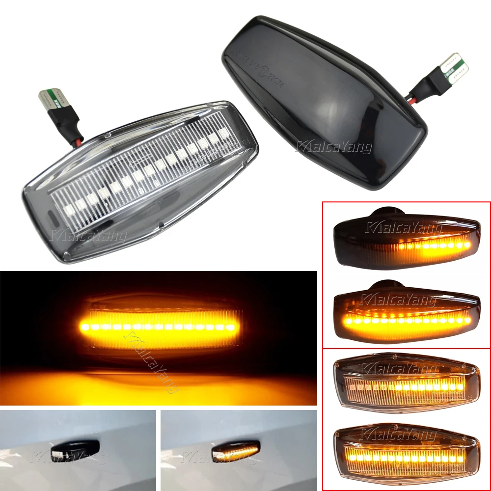 2pcs Dynamic LED Side Marker Lamp Turn Signal Light For Hyundai I10