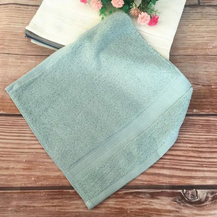 Мягкое полотенце в европейском и американском стиле, маленькая раскрученная пряжа, однотонный цвет, плотный хлопок, полотенце для рук, платок, 35*35 см
