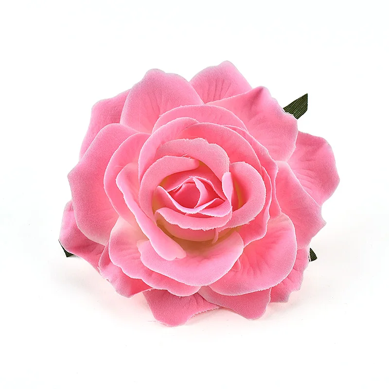 30 шт. 9 см искусственные Бордовые розы шелковые головки цветов для украшения свадьбы DIY ВЕНОК Подарочная коробка Скрапбукинг Ремесло поддельные цветы