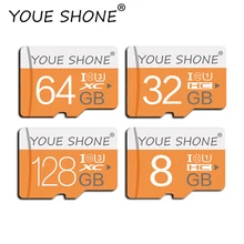 Новая карта 128 Гб 64 ГБ, Micro SD карта, 32 ГБ оперативной памяти, 16 Гб встроенной памяти, 8 Гб памяти карта, видеокарта Micro SDXC Class10 32 Гб sd-карта для мобильного телефона Камера