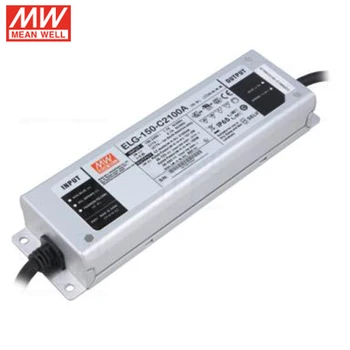 

MEAN WELL ELG-150-C2100A 150W 2100mA 36~72V Constant Current led driver waterproof IP65 Current Adjustable LED Power Supply