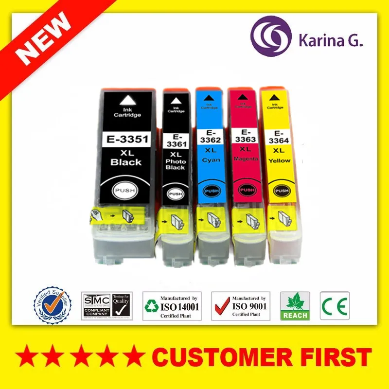 33XL T3351 T3361 T3364 совместимый картридж с чернилами для Epson XP 530 630 635 830 540 640 645 и т.