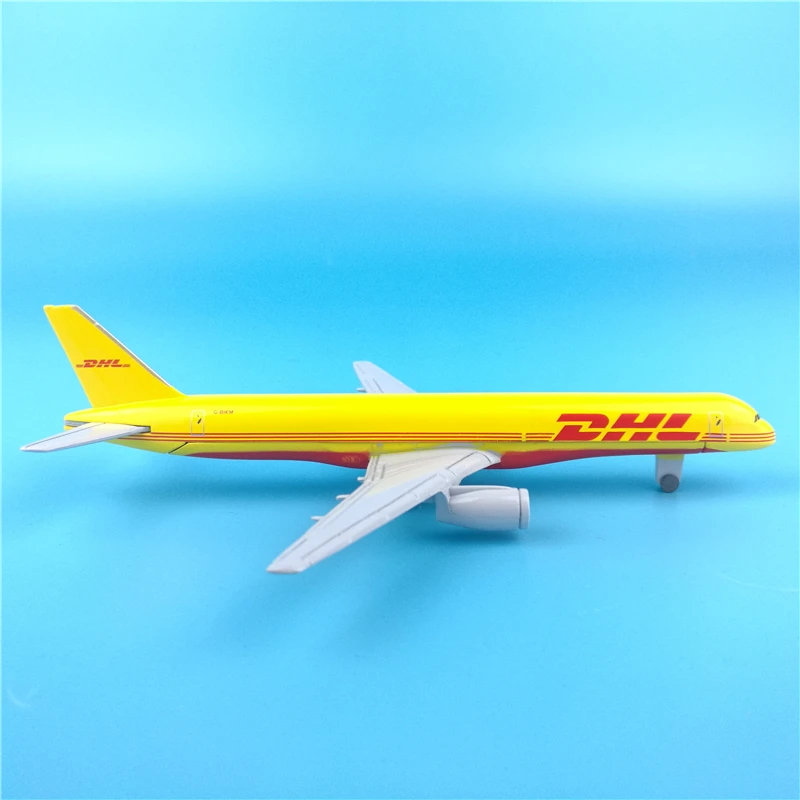 16 см колесный DHL грузовой самолет Boeing B757 с трёхмерными чертёжами украшения