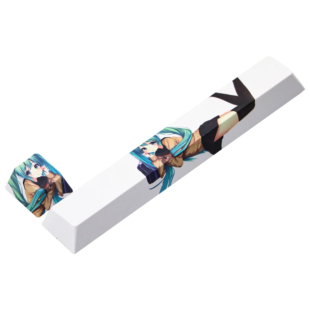 

Novelty allover dye subbed Keycaps ESC spacebar pbt custom mechanical keyboard Hatsune Keycap Cherry Profile