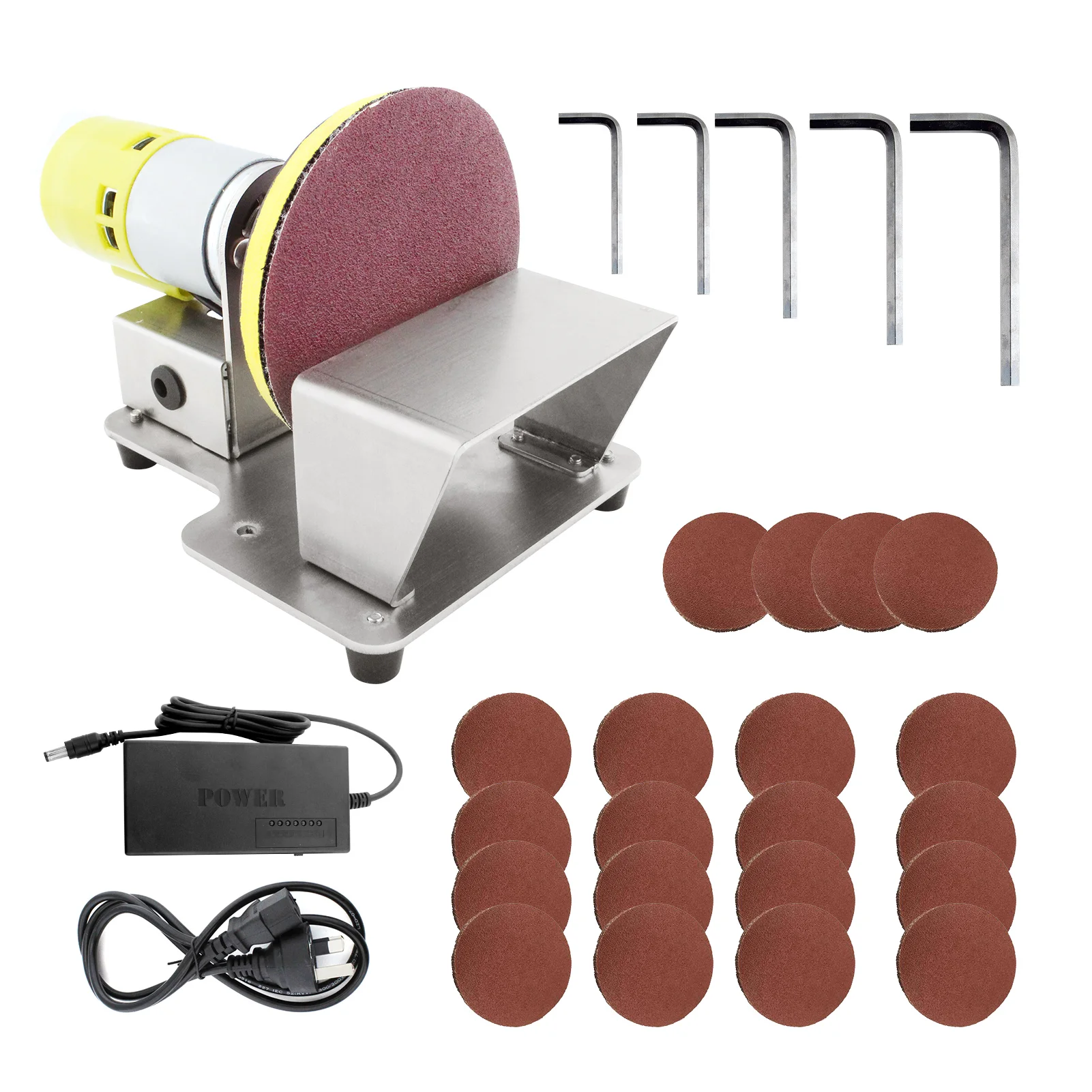 Kkmoon Electric Rotary Polisher Table Disc Sander With 7 Variable Speed