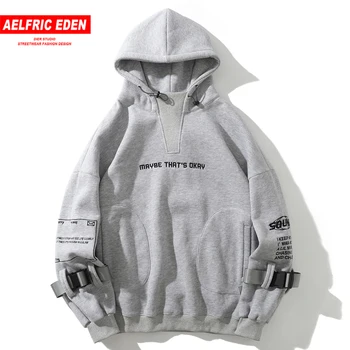 

Aelfric Eden Hip Hop Hoodies Sweatshirts 2020 Letter Embroideried Harajuku Casual Cotton Pullover Streetwear Hoodies Men Women