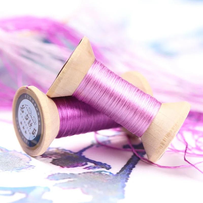 thread-silk embroidery thread/Bright color line/embroidery thread spools /Home Embroidery Threads Hand Sewing Accessories