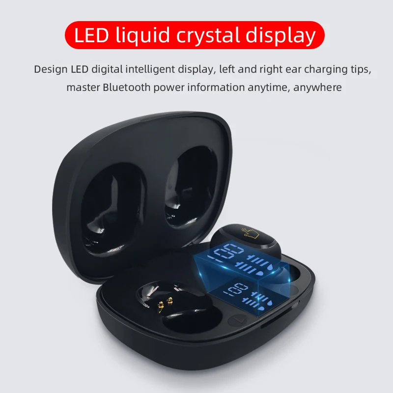 F40 TWS Bluetooth гарнитура беспроводная Smart Touch стерео беспроводной наушник светодиодный дисплей мини зарядная коробка наушники спортивные наушники