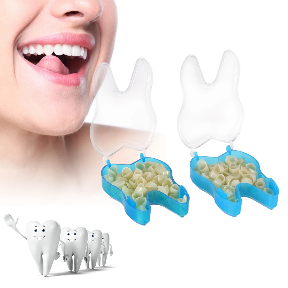 2packs Pro Dental Temporary Crown Dental Materials Anteriors Front& Molar Posterior Nature Color Teeth Dentist Products