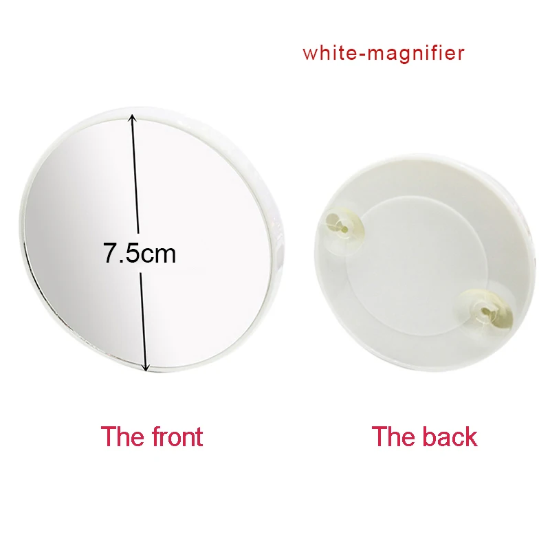 white 1Magnifier 22 светодиодный сенсорный экран зеркало для макияжа дропшиппинг Цена со скидкой 1X 10X яркий регулируемый USB или батареи использовать 16 огней - Цвет: white 1Magnifier