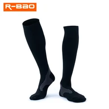 Компрессионные носки по колено для мужчин и женщин, высококачественные спортивные носки для марафона, быстросохнущие велосипедные носки 7711