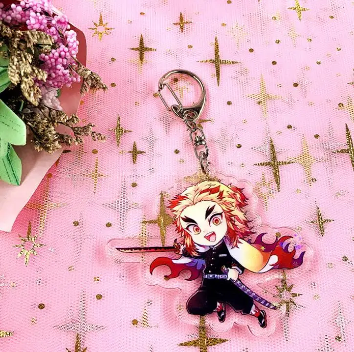 1 шт. новый японский мультфильм аниме демон Slayer Kimetsu no Yaiba Kamado Nezuko Косплей акриловый брелок Подвеска фигурка игрушки подарок