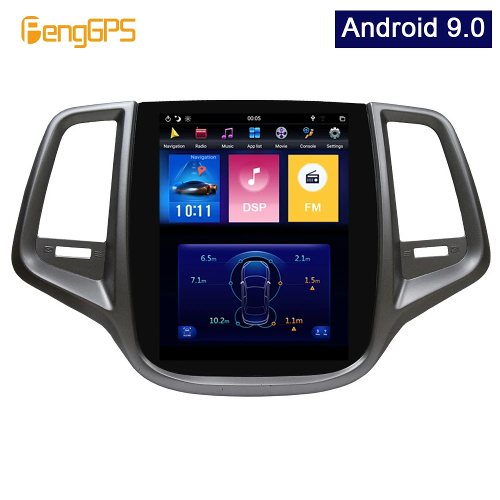 Android 9,0 Tesla вертикальный экран Автомобильный плеер gps навигация для Changan EADO 2012+ аудио плеер 12,1 дюймов