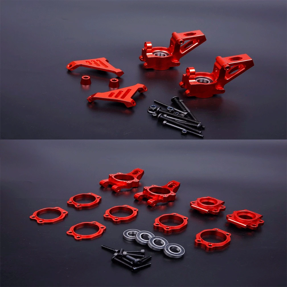 CNC сплав передние и задние колеса Ступицы Перевозчик набор для 1/5 Hpi Rovan Km MCD GTBRACING Baja 5b 5t 5sc SS грузовик Rc запчасти для автомобилей