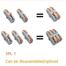 10 шт. цветной Мини Быстрый провод компактный Универсальный разъем проводки, вставной клеммный блок