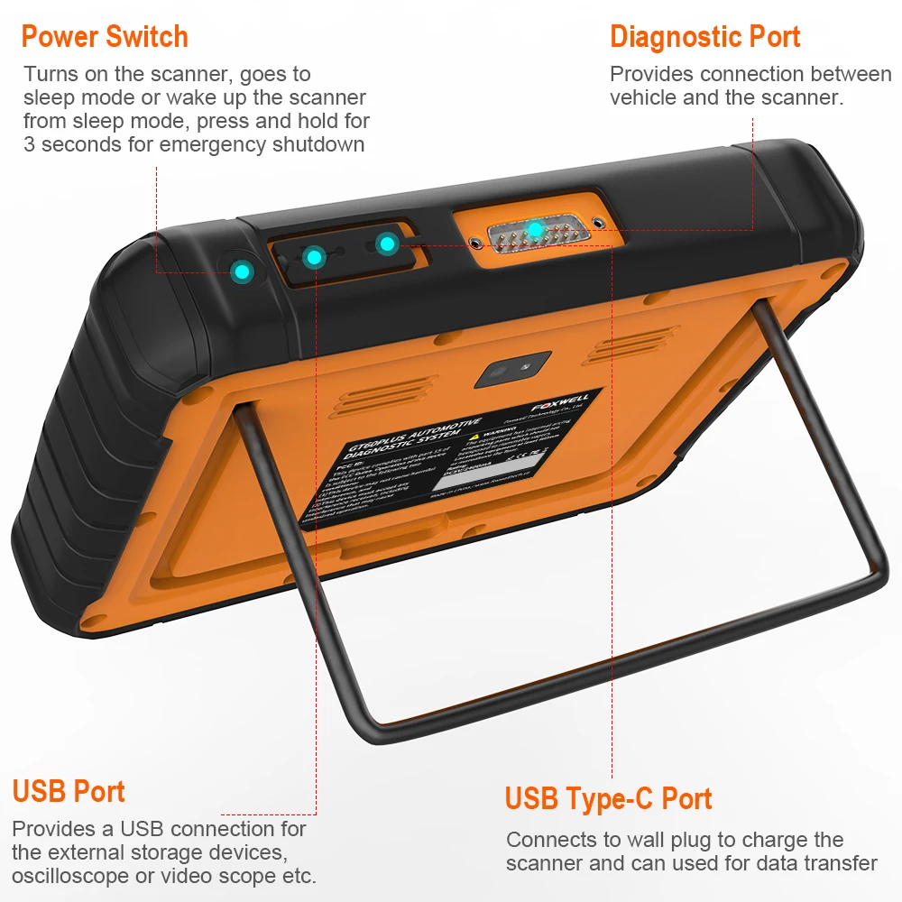 Foxwell GT60 Plus полная система OBD2 автомобильный сканер для активации и кодирования ABS кровотечение DPF код ридер OBD 2 автомобиля диагностический инструмент