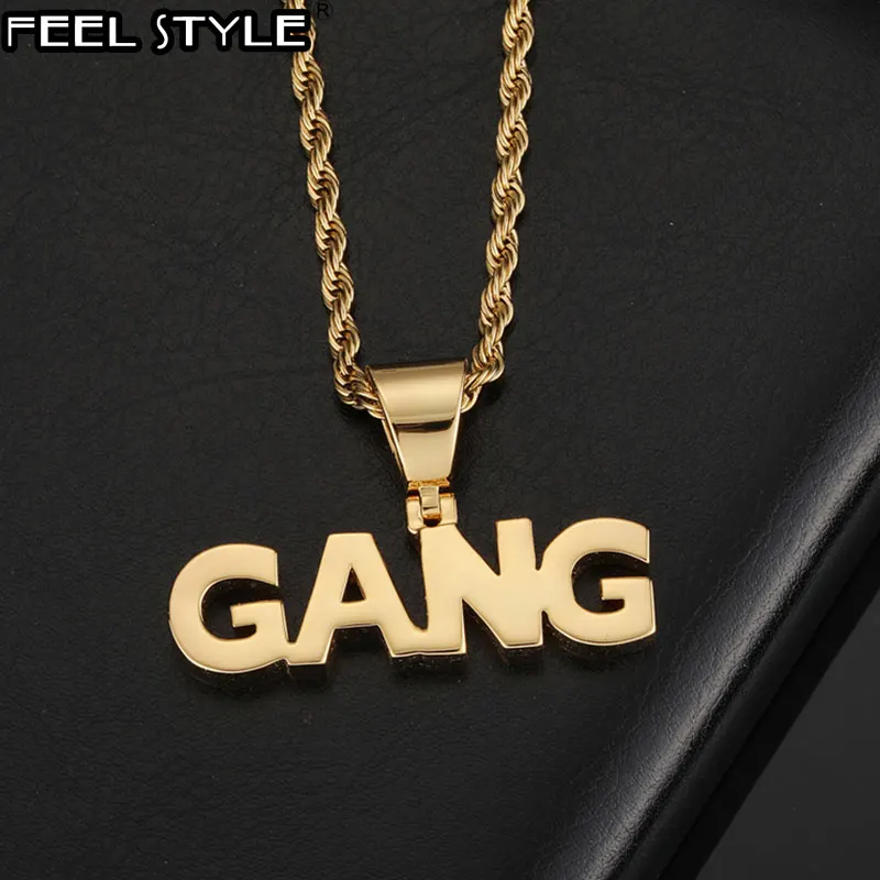 

Hip Hop Brass Custom Name Necklaces Letters & Pendant Cubic Zirconia For Men Women Jewelry With Solid Back