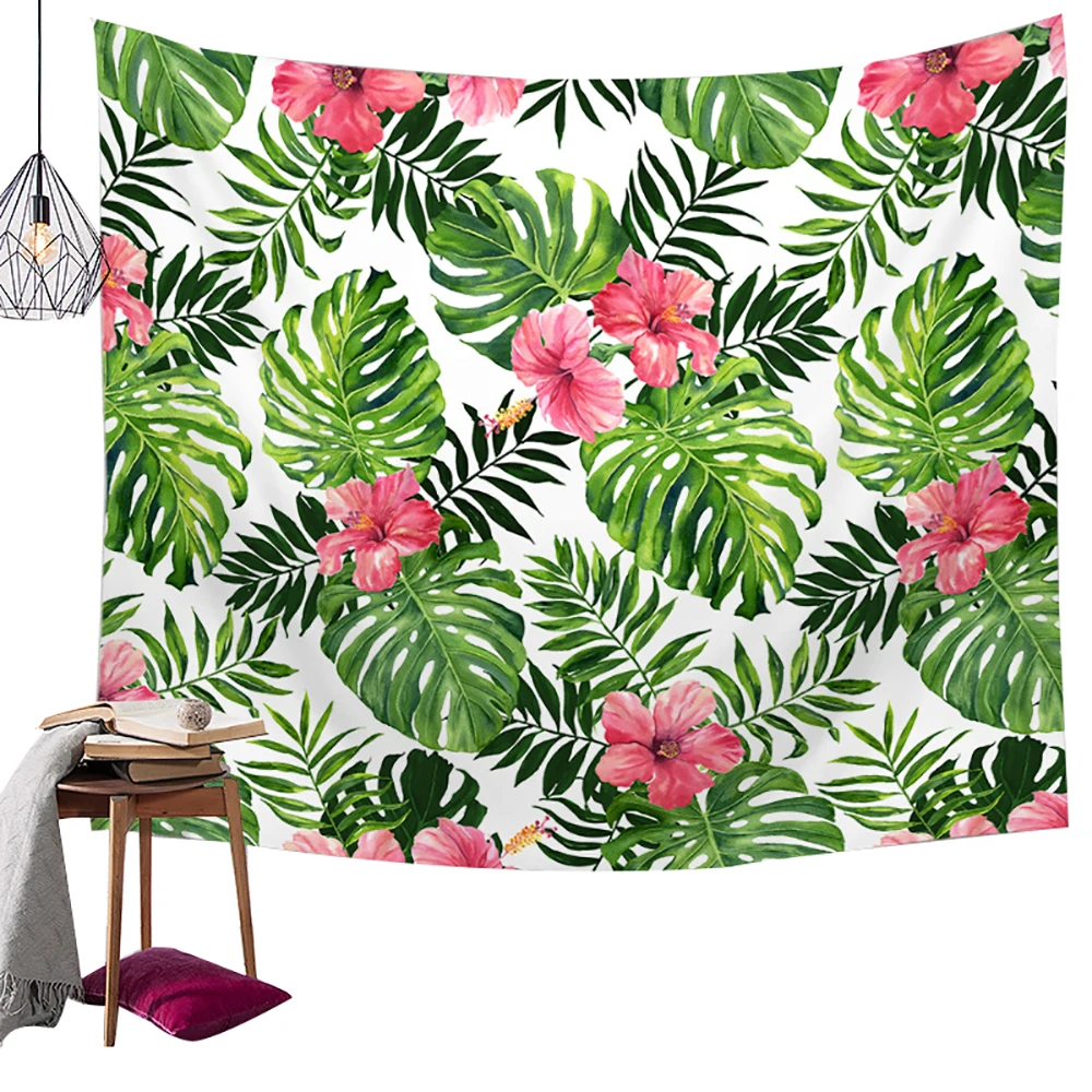 150x130cm Lychee гобелен с цветочным рисунком, Настенный Ковер из полиэстера, коврик для сна, гобелен - Цвет: 150x130cm