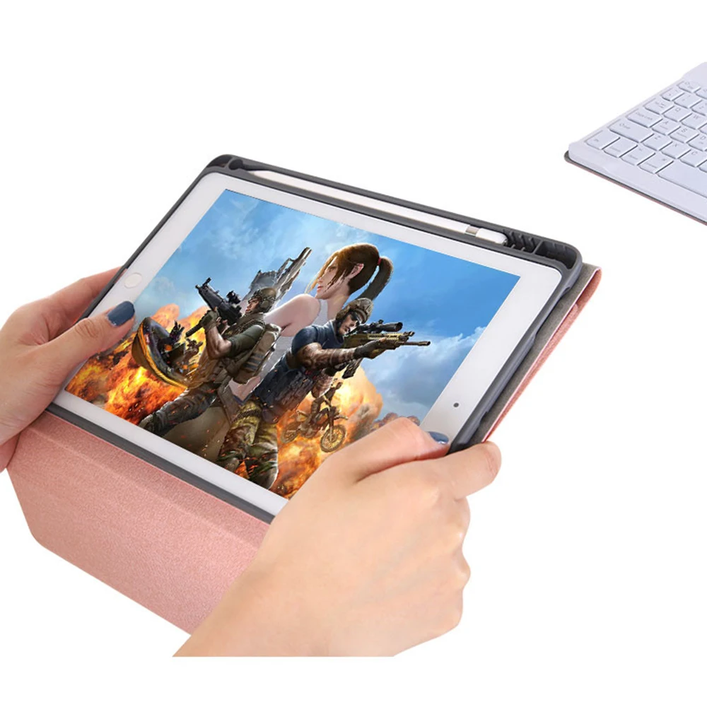 Для ipad 7th 10," американская Bluetooth клавиатура чехол для планшета 7 цветов с подсветкой кожаный чехол держатель ручки