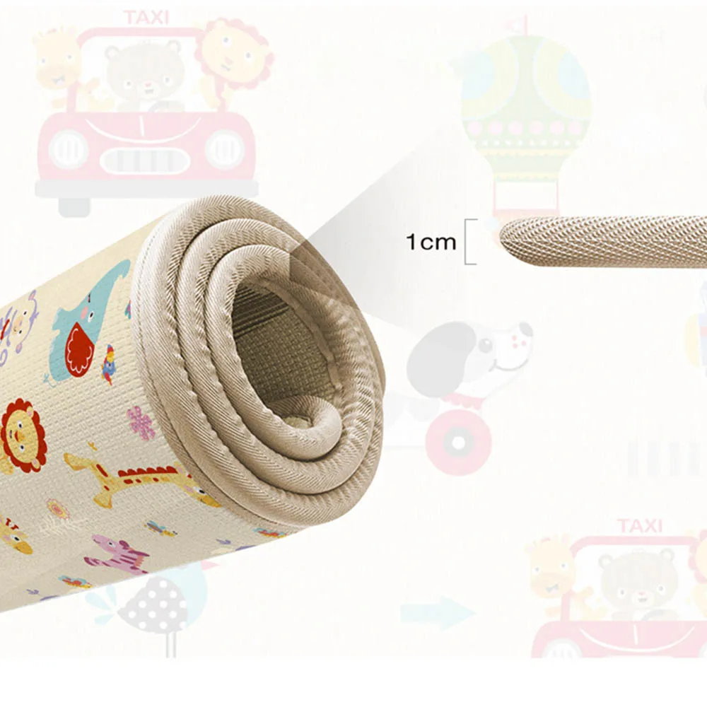 Детский водонепроницаемый коврик для помещения, игровой противоосенний коврик для ползания, детский складной игровой коврик