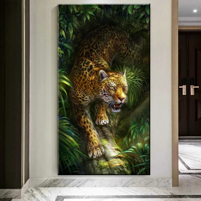 Animals Art Luxury Panther Leopard Paintings on Canvas Wall Pictures for Living Room Wall Art Posters Prints Home Cuadros Decor Animals Art Luxury Panther Leopard Paintings on Canvas Wall Pictures for Living Room Wall Art Posters Prints Home Cuadros Decor