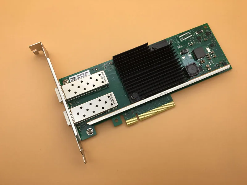 Сетевой Ethernet конверигированный адаптер настольный PCI-Express сетевая карта 10 Гб X710-DA2