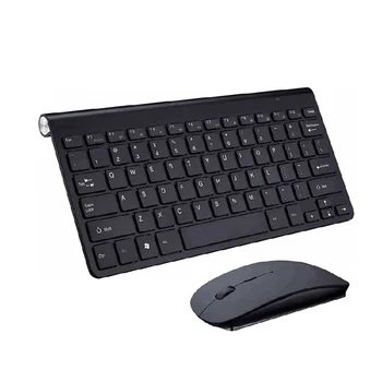 

Ultra Slim 2.4GHz Wireless Keyboard With Mouse Mice Kit Set For Desktop Laptop PC Computer Office Supplies
