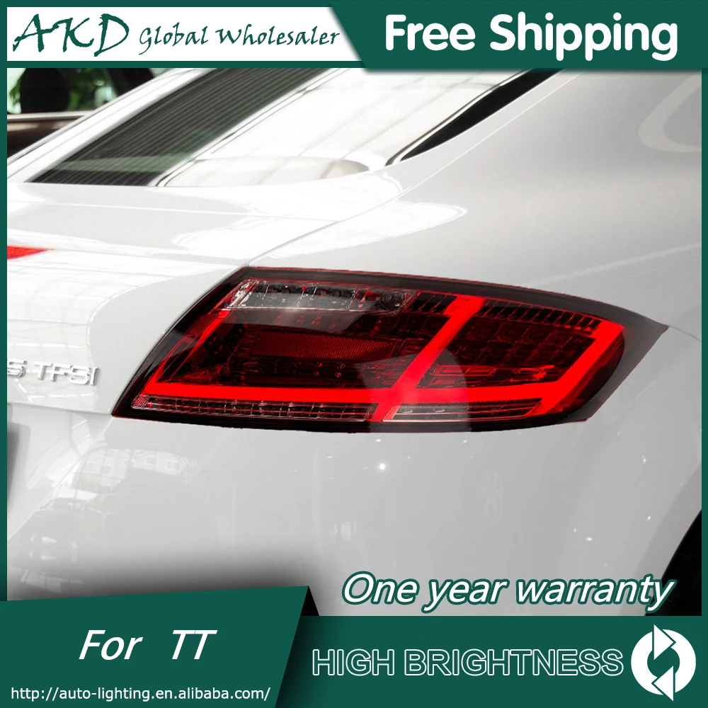 Car Styling Tail Lamp for Audi TT taillight 2006-2013 LED Rear Lamp DRL Dynamic Signal Brake auto Accessories