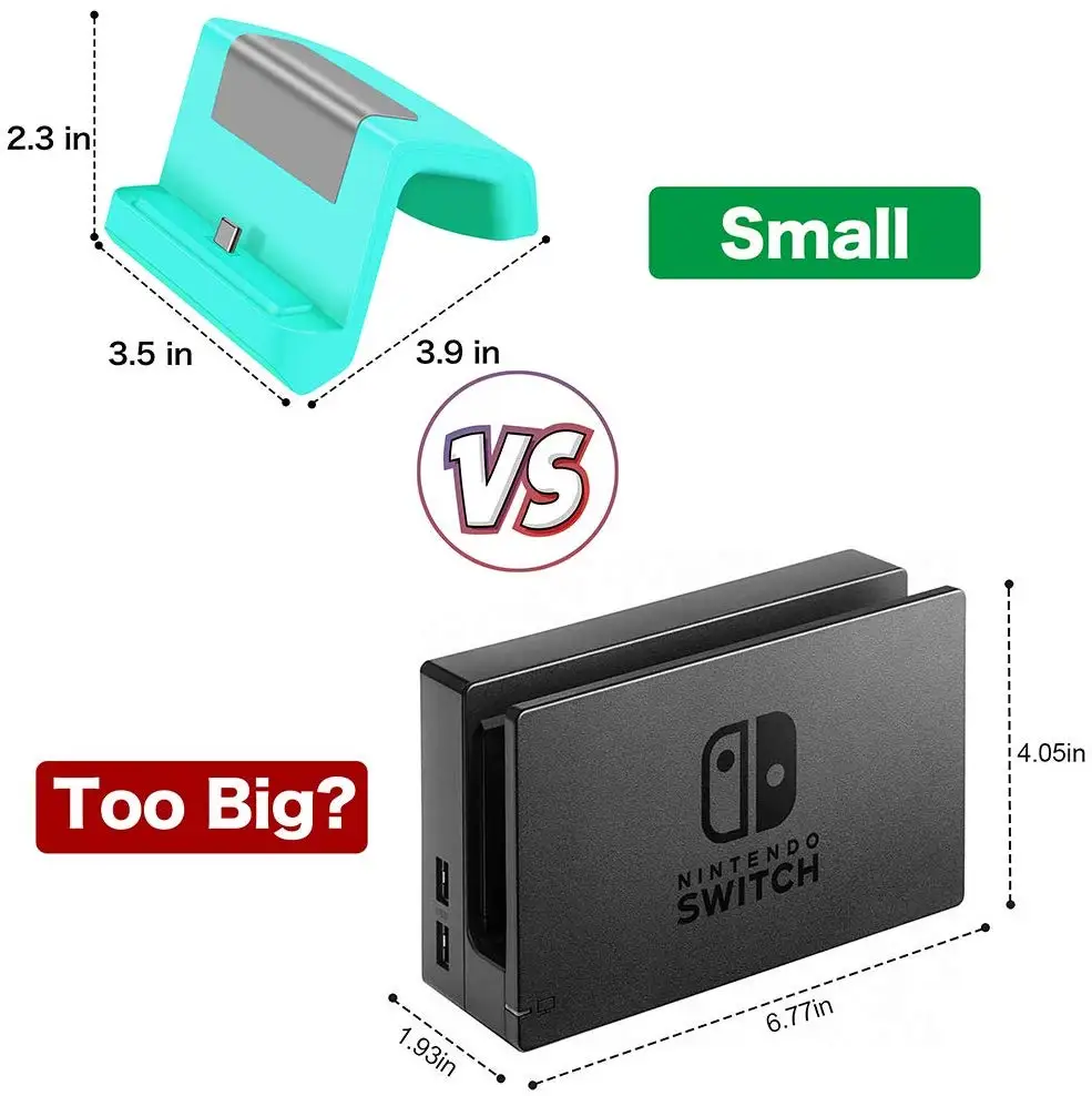 Зарядная док-станция Switch Lite с зарядной подставкой с портом usb type C может играть в игры во время зарядки для Mini mundoswitch