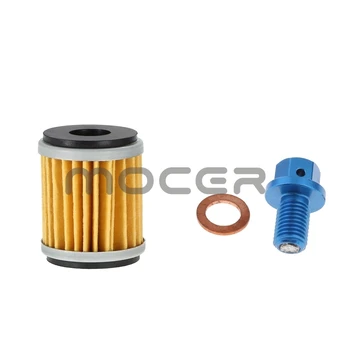 

Blue Magnetic Oil Drain Plug Bolt - Yellow Filter for Yamaha Motorcycle Universal