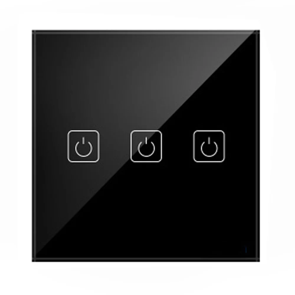 Wi-Fi Smart Wal выключатели света Стекло Экран сенсорный Панель голосовой пульт дистанционного управления Управление Беспроводной работать с Alexa Echo Google Home 1/2/3-Gang