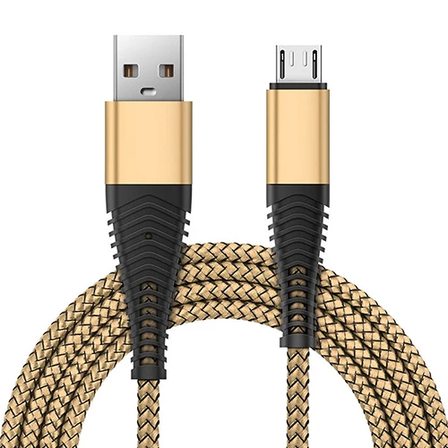 Gold 1 м 2 м 3M Micro USB кабель для быстрой зарядки и передачи данных для samsung S4 S5 S6 S7 Edge для samsung Galaxy A3 A5 A7 - Цвет: Gold