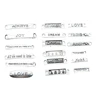 12pcs/lot Word Charms Connector Antique Silver Color Love Dream Faith Courage Kindness Hope Connector Charms For Jewelry Making ► Photo 2/2