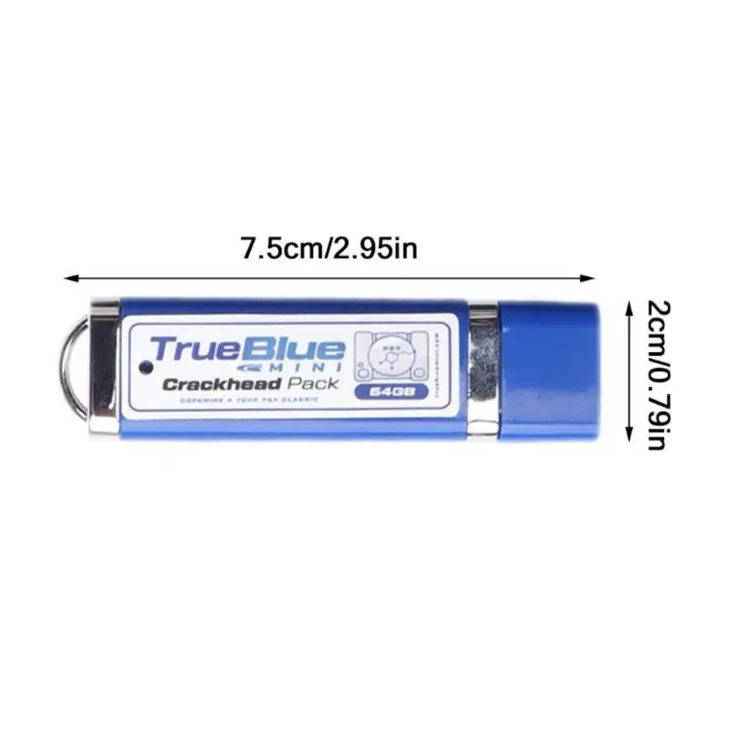 True Blue Мини Crackhead пакет для playstation классические игры консоли аксессуары Plug and Play без установки или сварки