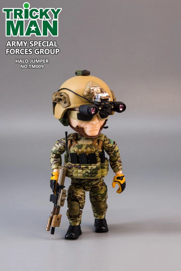 12,5 см 5 ''TM008/TM009 TRICKYMAN Новая серия армейский спецназ Группа HALO/ARSOC HALO джемпер фигурка модель для фанатов подарки