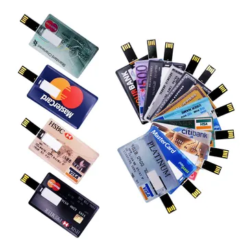 

Plastic Card Pen Drive 64GB Memoria USB Flashdrive 8GB 4GB HSBC Master Credit Cards Cle Usb 2.0 16GB 32GB 128GB for Photography