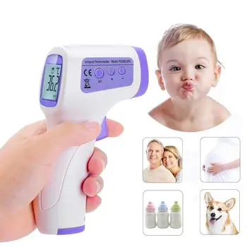 

Infrared Thermometer Body Thermometer Contactless Fast Baby/Adult Outdoor Health LCD Tri-Color Backlight Generic Practical