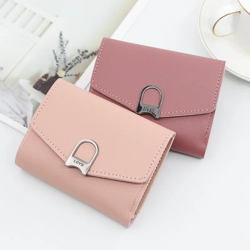 

Korean-style Simple WOMEN'S Wallet Multi-functional Large Capacity Multi Card Bit Short xiao san zhe Clutch Bag
