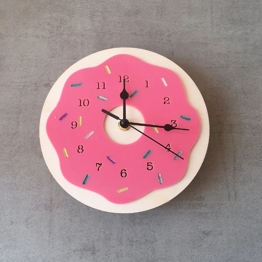 Baby Room Decoration Flower Clock Learning Time For Kids Cartoon For Children Room Wall Red Pink Blue Clocks With Colorful Calendar Time Aliexpress