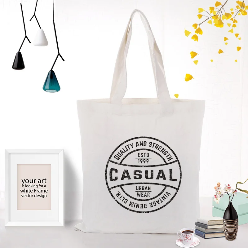 Текстовый Тип Холщовая Сумка Для Покупок Сумка на заказ Печать текстовый логотип Сделай Сам ежедневное использование эко Экологическая сумка многоразовая утилизация