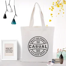 Текстовый Тип Холщовая Сумка Для Покупок Сумка на заказ Печать текстовый логотип Сделай Сам ежедневное использование эко Экологическая сумка многоразовая утилизация