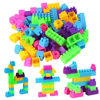 

Plastic Building Blocks Assembled Fight Inserted Children Small Game Desktop Educational Toy about 250 Grain Booth Goods