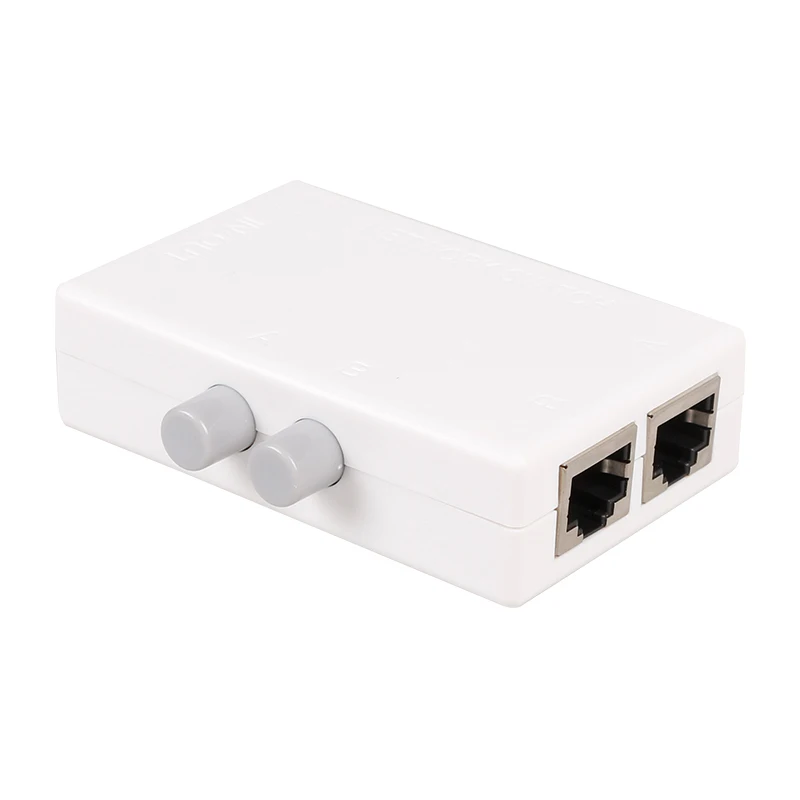 

MT-VIKI 2 Port RJ45 Network Switch Iinternal And External Network Switcher 2 Input 1 Output MINI Network cable Sharer MT-RJ45-2M