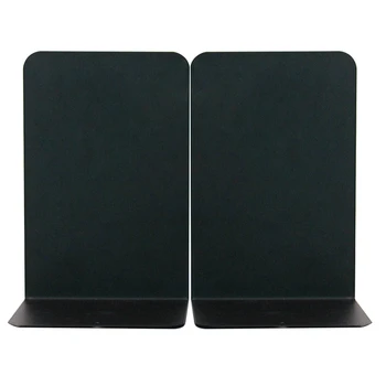 

2pcs Office Stationery Heavy Duty Practical Desktop Home School Anti Skid Book Stand Solid Metal Bookends Library Reading Simple