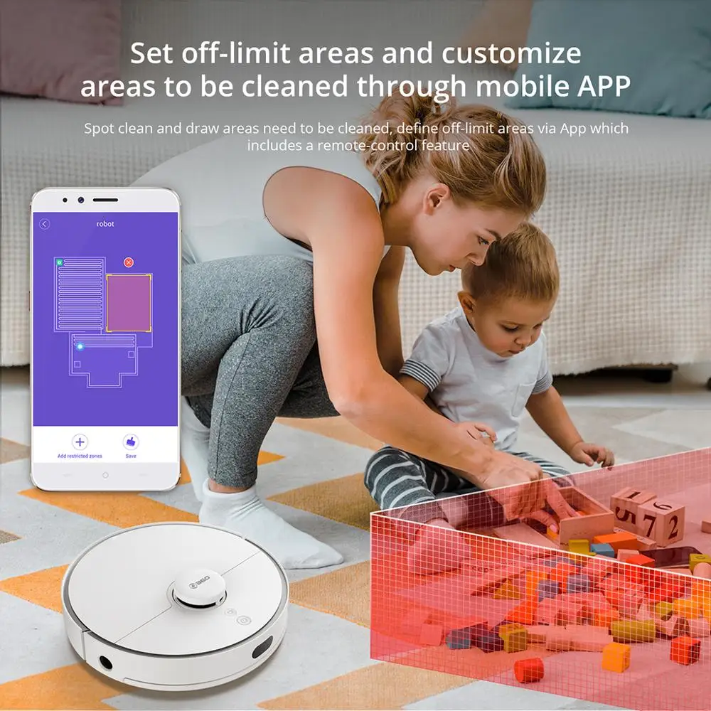 Робот пылесос 360 C50 S5 S6 S7 Pro для дома и офиса Влажная сухая уборка управление через